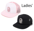 A BATHING APE Ladies' CRYSTAL STONE APE HEAD MESH CAP