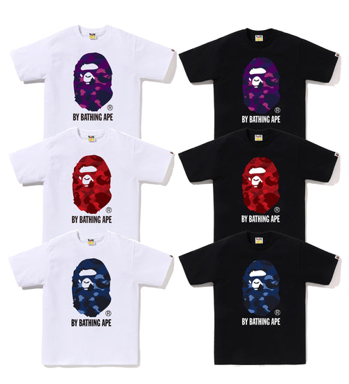 A BATHING APE COLOR CAMO BY BATHING APE TEE