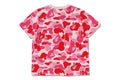 A BATHING APE Ladies' ABC CAMO COLLEGE BABY LISA TEE