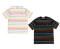 A BATHING APE GRADIENT RAINBOW STRIPE ONE POINT TEE