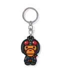 A BATHING APE BAPE x SHIN KAMEN RIDER BABY MILO RUBBER KEYCHAIN