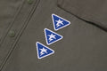 A BATHING APE BATHING APE LOGO MILITARY L/S SHIRT