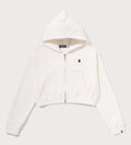 A BATHING APE Ladies' APE HEAD ONE POINT CROPPED ZIP HOODIE