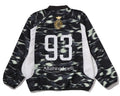 A BATHING APE CREEN CAMO FOOTBALL LOGO RELAXED FIT CREWNECK - happyjagabee store