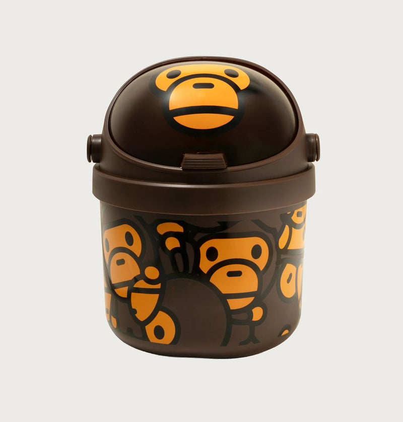 A BATHING APE BABY MILO STORE ALL BABY MILO MINI RUBBISH BIN