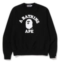 A BATHING APE CLASSIC COLLEGE CREWNECK SWEAT SHIRT