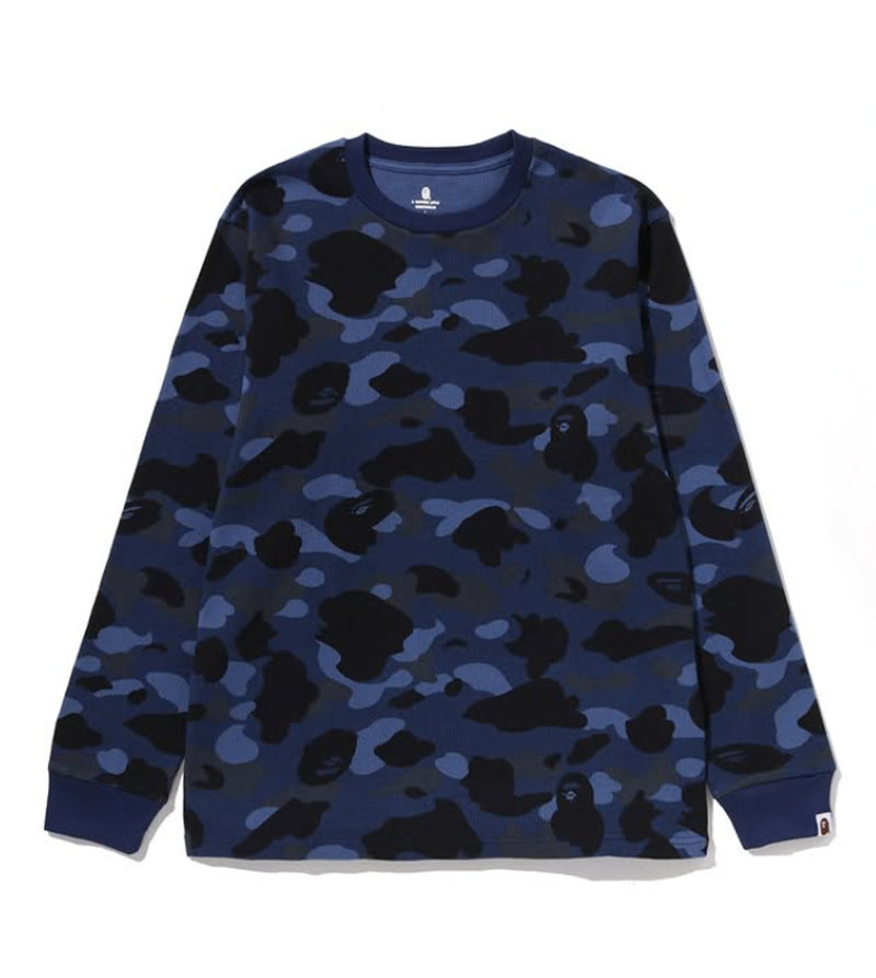 A BATHING APE COLOR CAMO THERMAL L/S TEE