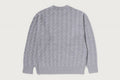 A BATHING APE ONE POINT CABLE KNIT CREWNECK SWEAT SHIRT
