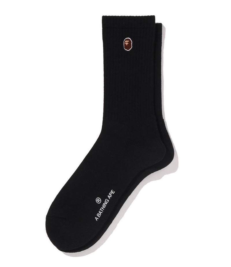 A BATHING APE APE HEAD ONE POINT SOCKS
