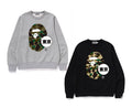 A BATHING APE 1ST CAMO TOKYO APE HEAD CREWNECK SWEAT SHIRT ( Tokyo Limited )