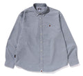A BATHING APE ONE POINT OXFORD LS SHIRT