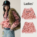 A BATHING APE Ladies' 1ST CAMO MULTI LOGO STUD DROP SHOULDER SWEAT SHIRT