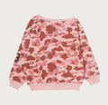 A BATHING APE Ladies' 1ST CAMO MULTI LOGO STUD DROP SHOULDER SWEAT SHIRT