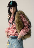 A BATHING APE Ladies' 1ST CAMO MULTI LOGO STUD DROP SHOULDER SWEAT SHIRT