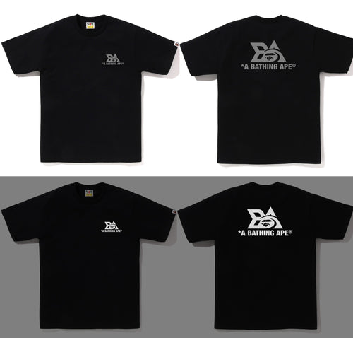 A BATHING APE REFLECTOR TECH LOGO TEE
