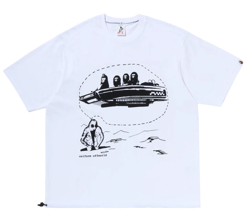 A BATHING APE BAPE BY KAZUKI KURAISHI "ALIENS" SHORT SLEEVES TEE