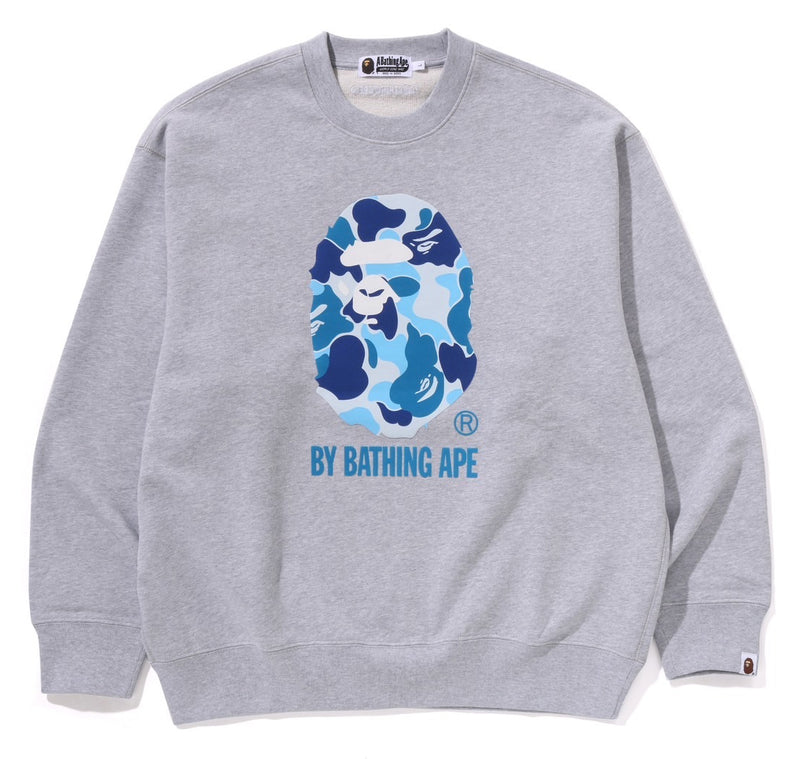 A BATHING APE ABC CAMO APE HEAD RELAXED FIT CREWNECK SWEAT SHIRT