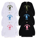 A BATHING APE ABC CAMO COLLEGE L/S TEE