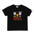 A BATHING APE BAPE KIDS BAPE x DISNEY MICKY & MINNIE MOUSE BABY MILO TEE