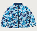 A BATHING APE BAPE KIDS ABC CAMO REVERSIBLE DOWN JACKET