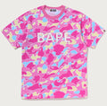 A BATHING APE STA CAMO RHINESTONE BAPE LOGO TEE
