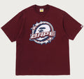 A BATHING APE BAPE TWIN STA LOGO RELAXED FIT TEE