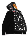 A BATHING APE CITY CAMO TIGER SHARK FULL ZIP HOODIE