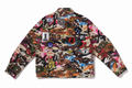 A BATHING APE HYBRID CAMO MULTI BADGE JACKET