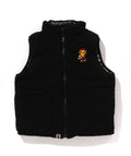 A BATHING APE BAPE KIDS BAPE MILO ASSORTED REVERSIBLE DOWN VEST