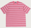 A BATHING APE ONE POINT STRIPE RELAXED FIT TEE