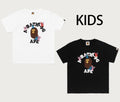 A BATHING APE BAPE KIDS BAPE x DISNEY STITCH AND FRIENDS COLLEGE TEE