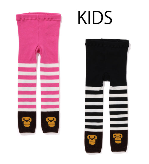 A BATHING APE BAPE KIDS HOOP BABY MILO LEGGINGS