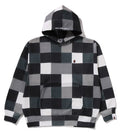 A BATHING APE MULTI COLOR PATCHWORK PULLOVER HOODIE