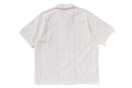A BATHING APE EMBROIDERY OPEN COLLAR SS SHIRT