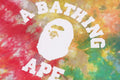 A BATHING APE TIE DYE COLLEGE RELAXED FIT TEE