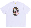 A BATHING APE HYBRID CAMO APE HEAD RELAXED FIT TEE