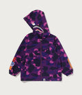 A BATHING APE BAPE KIDS COLOR CAMO SHARK HOODIE JACKET