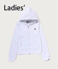A BATHING APE Ladies' LISA MILO STA PATTERN ONE POINT FULL ZIP HOODIE