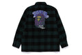 A BATHING APE BLOCK CHECK SHIRT ( RELAXED FIT )