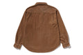 A BATHING APE ONE POINT HEAVY WASHED CORDUROY L/S SHIRT