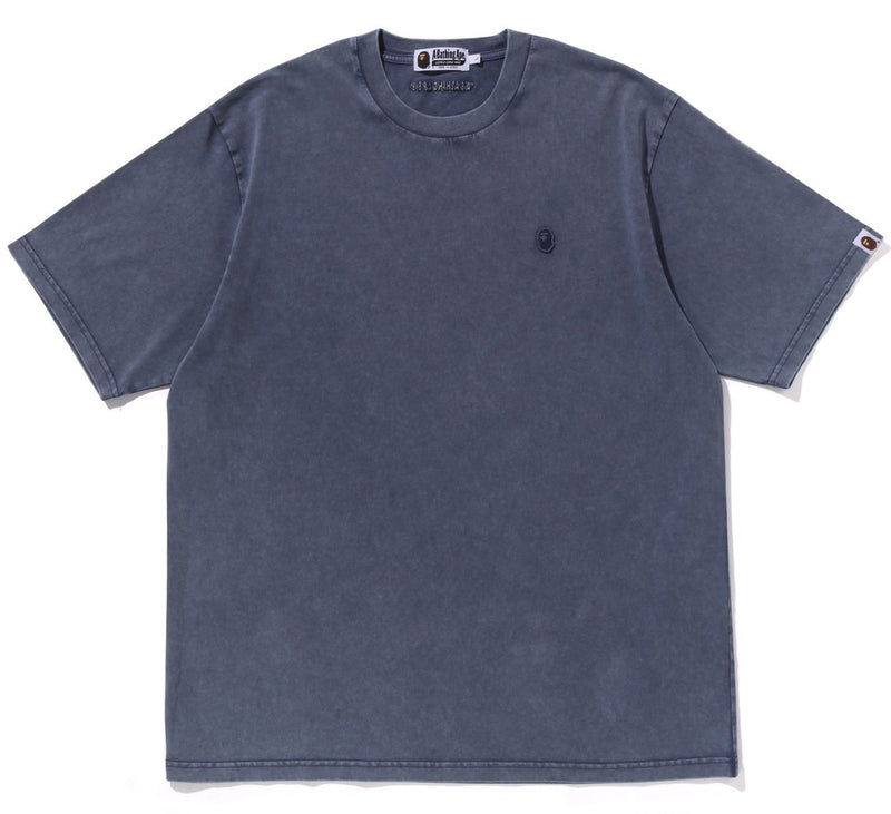 A BATHING APE GARMENT DYE ONE POINT RELAXED FIT TEE