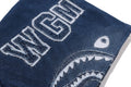 A BATHING APE Ladies' INDIGO SHARK FULL ZIP HOODIE