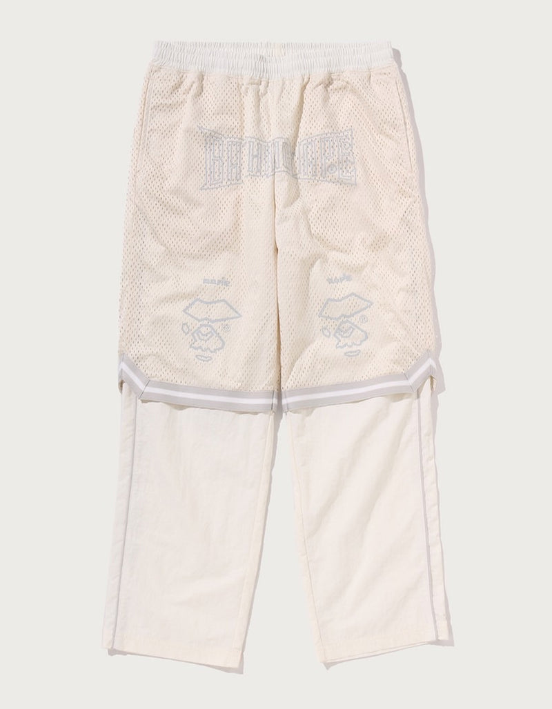 A BATHING APE LAYERED TRACK PANTS