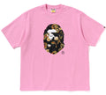 A BATHING APE VACATION PATTERN APE HEAD RELAXED FIT TEE