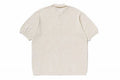 A BATHING APE SOLID CAMO JACQUARD RELAXED FIT POLO SHIRT