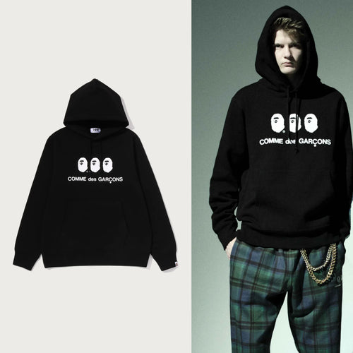 A BATHING APE BAPE x COMME des GARCONS CDG OSAKA Limited BAPE PULLOVER HOODIE