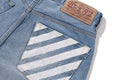 A BATHING APE MILO FACE 13 OZ DENIM PANTS