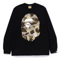A BATHING APE COLOR CAMO BIG APE HEAD L/S TEE