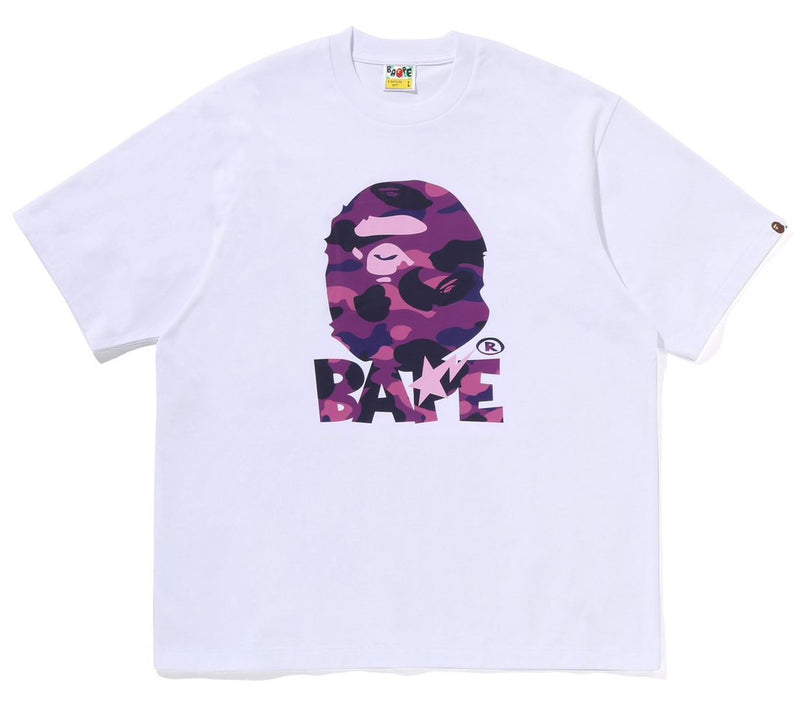 A BATHING APE COLOR CAMO APE HEAD RELAXED FIT TEE
