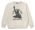A BATHING APE DESTROY WASHED EFFECT RELAXED FIT CREWNECK
